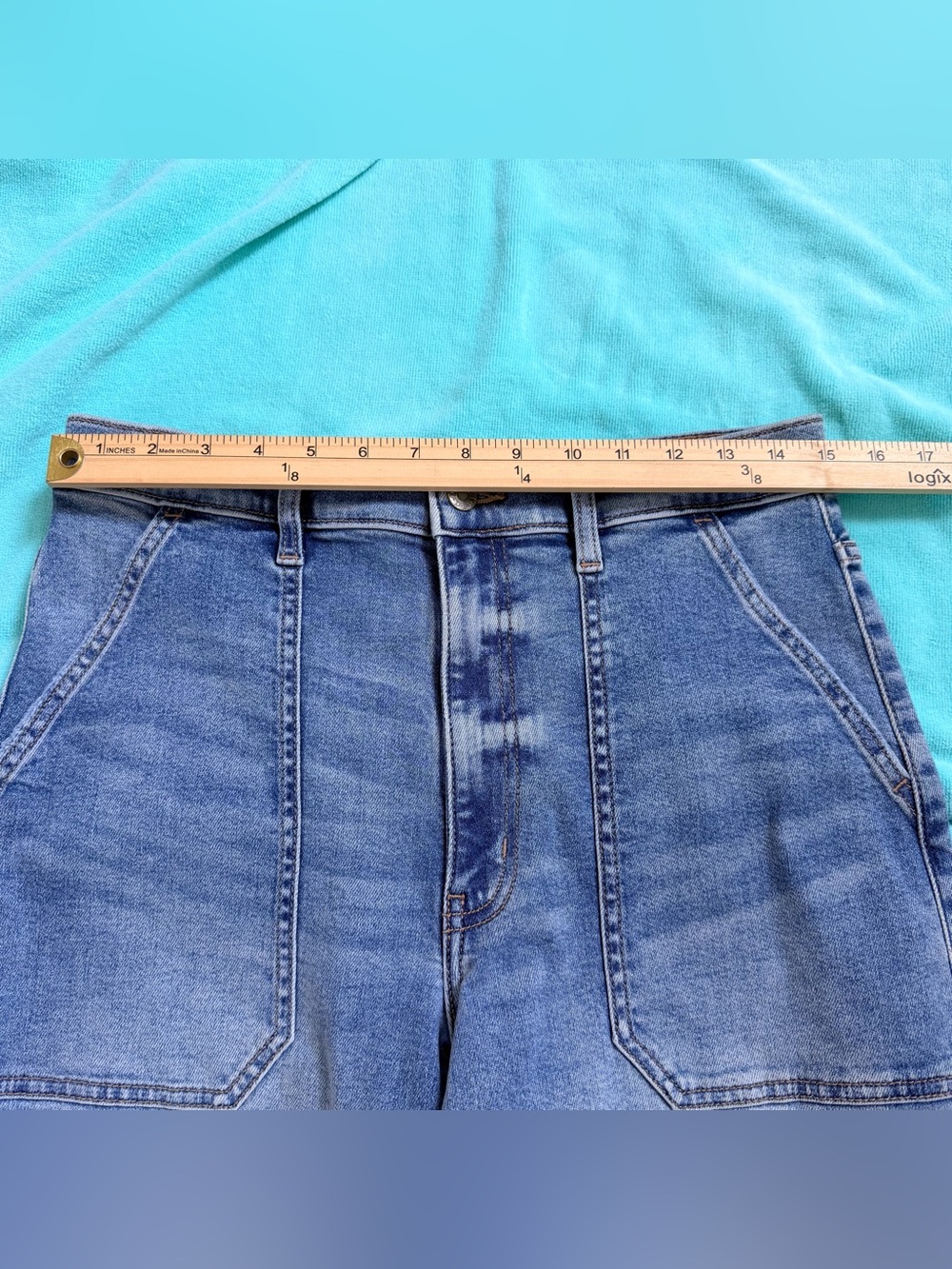 Daze The Champ High Rise Denim Jogger 30 Utility Relaxed Fit Casual Streetwear - Picture 5 of 10